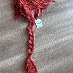 Vibrant Pink Braided Wig